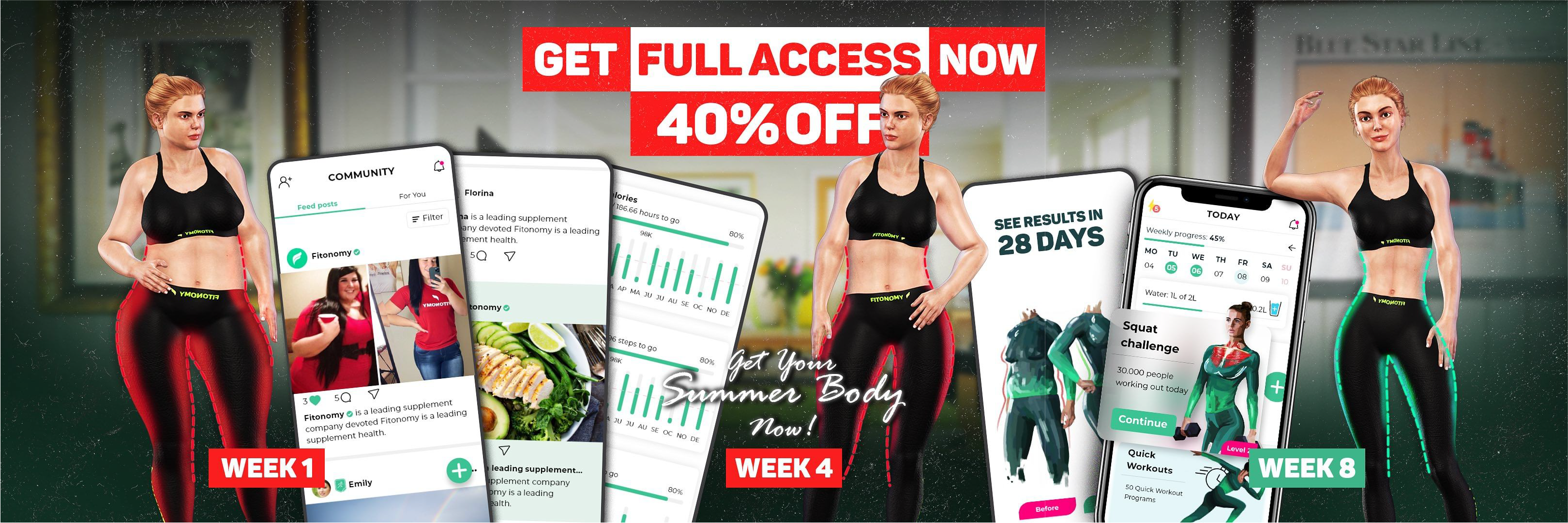 Fitonomy App Hero Screen